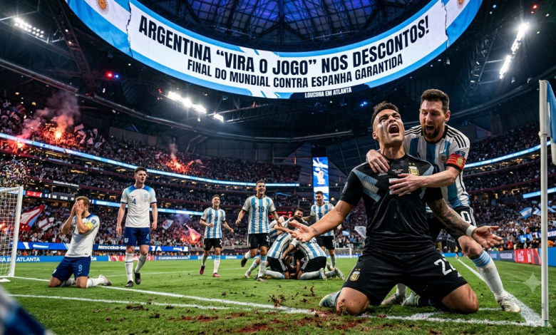 Loucura em Atlanta! Argentina "Vira o Jogo" Contra Inglaterra e Decide o Mundial com a Espanha