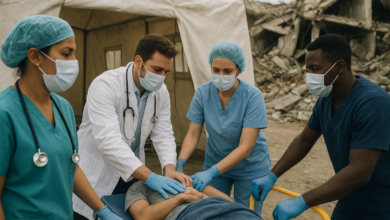 Equipa hospitalar organiza atendimento de emergência após terramoto na Colômbia